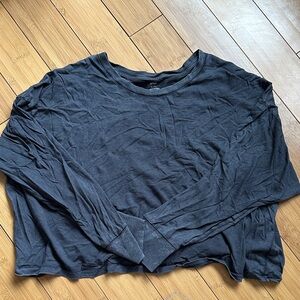 Aerie Charcoal Long Sleeve Tee